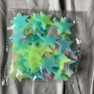 !!NEVER OPENED!! bag of glow in the dark wall and ceiling stars.